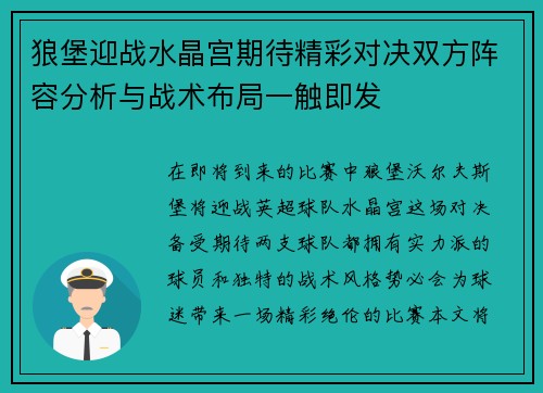 /uploads/images/20250728/lang-bao-ying-zhan-shui-jing-gong-qi-dai-jing-cai-dui-jue-shuang-fang-zhen-rong-fen-xi-yu-zhan-shu-bu-ju-yi-chu-ji-fa.webp